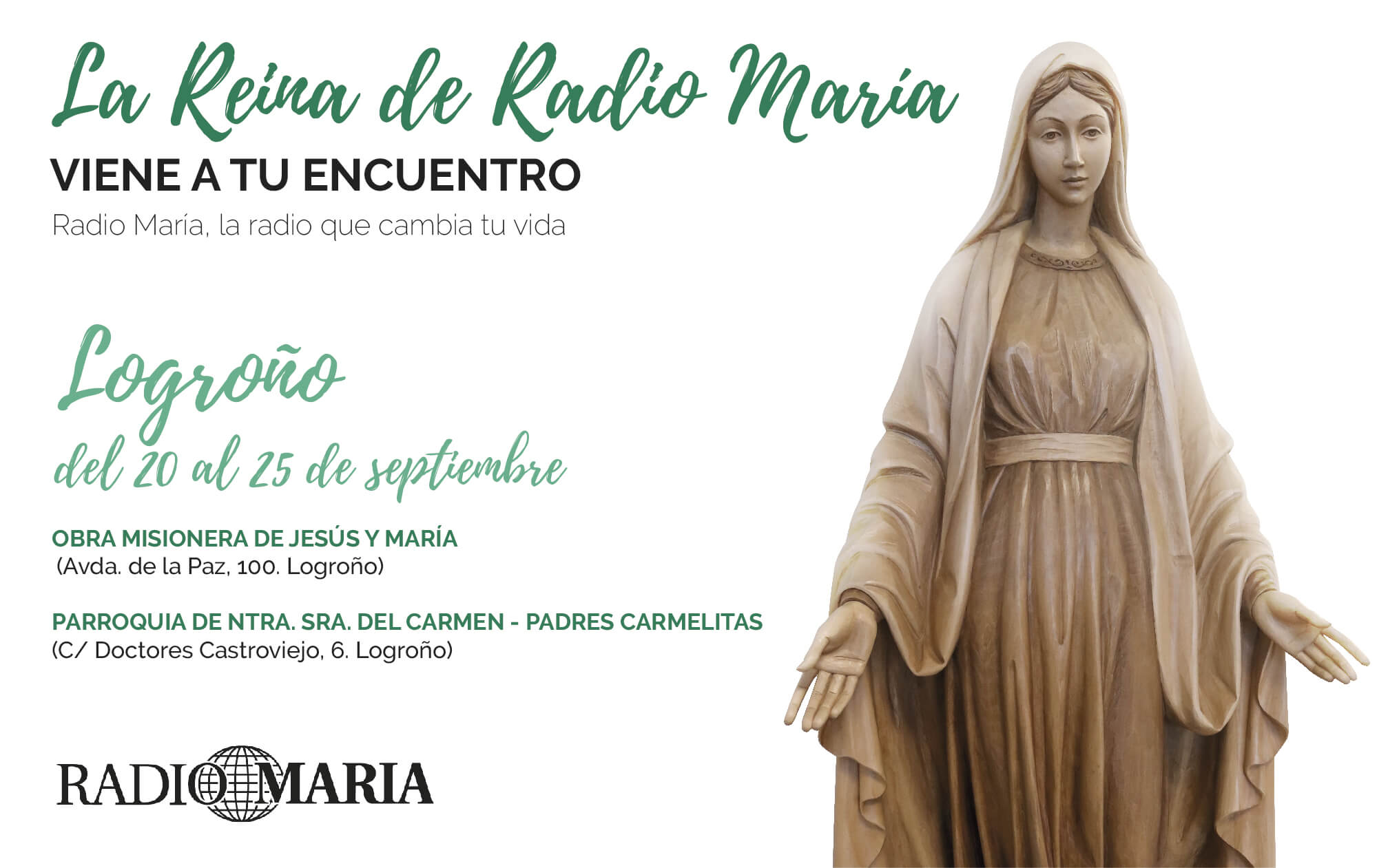 La Reina de Radio María en Logroño