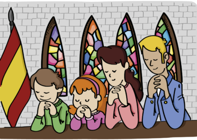 Oración del Rosario con los niños