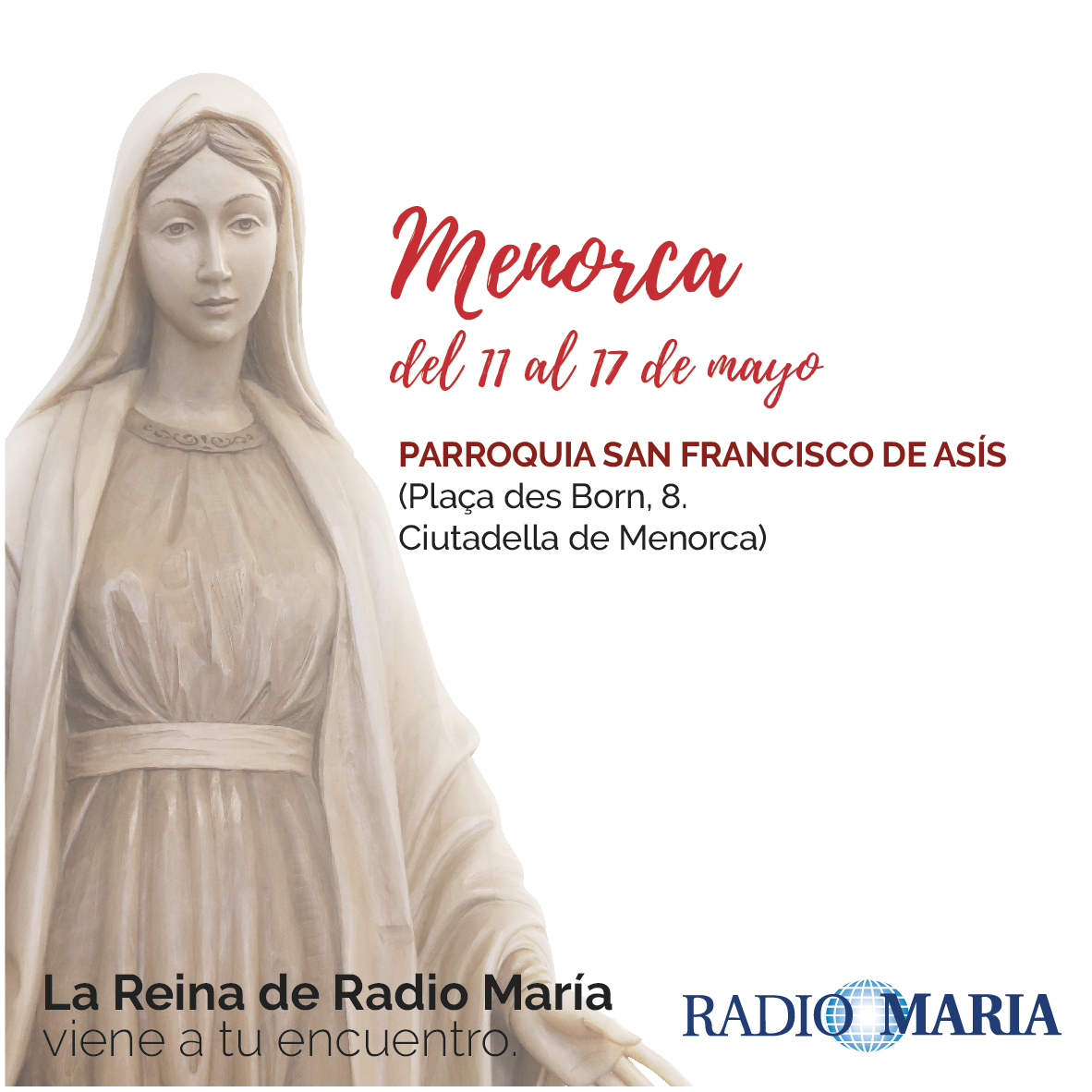 La Reina de Radio María visita Menorca